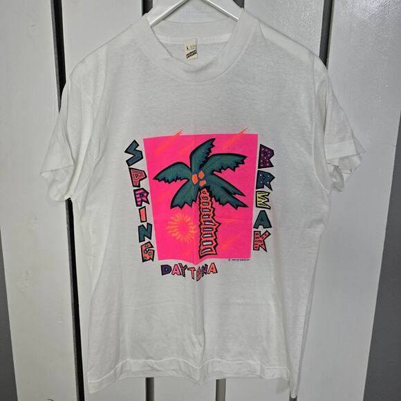 Daytona Beach Florida Spring Break 1989 TShirt Unisex Medium 50/50 Single Stitch - Picture 1 of 8
